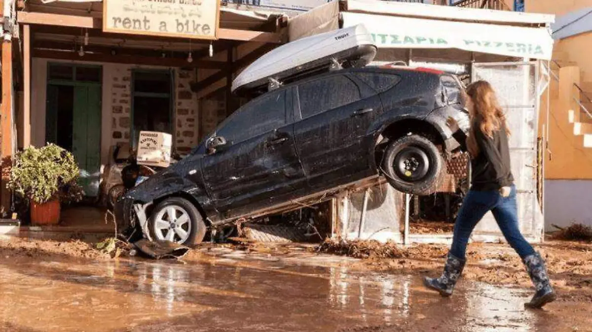 Atenas inundaciones-AFP